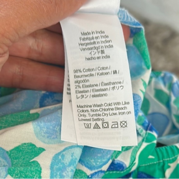 J. Crew Blue 3/4 Sleeve Bishop Sundress - Picture 7 of 8